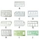 thumbnail image 5 of Sidaley Escala de regla transparente Reglas portátiles Plantilla de herramienta de medición multifuncional Suministro de círculo de dibujo para Kits de experimentos de química Circulo, 5 of 6