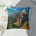 thumbnail image 2 of Nawypu  Zion National Park Utah Crag Throw Pillow Cover USA Pillow Cases Gift for Traveler Friends Pillows Nursery Decor Modern Linen Sofa Pillow Cover for Sofa Chair Car, 2 of 5