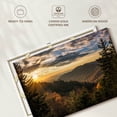 thumbnail image 6 of Elephant Stock Sunrise In Smoky Mountains Wall Art - Horizontal Canvas Wall Art - Living Room Wall Decor - Nature Canvas - Green And Blue Decor - 45" x 30", 6 of 8