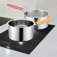 thumbnail image 3 of DOLITY Milk Pan 2.5L Cookware Multifunctional Sauce Pan for Cooking Restaurant Home pot with fry basket, 3 of 9