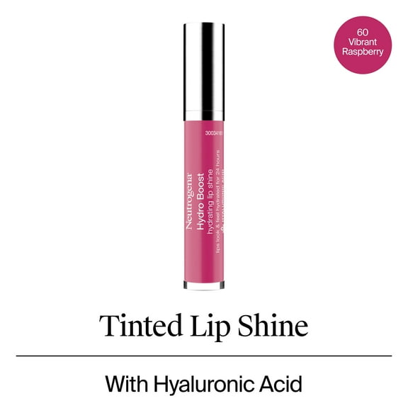 Neutrogena Hydro Boost Hydrating Lip Gloss, Vibrant Raspberry, 0.1 oz