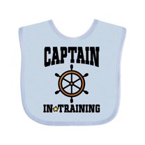 Inktastic Captain in Training Boys or Girls Baby Bib