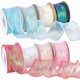 thumbnail image 1 of Cinta de grosgrain de 8 colores, cinta de organza ancha y flexible, cinta iridiscente, 1 of 6