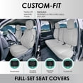 thumbnail image 2 of For 2022-2024 Nissan Frontier FH Group Custom Fit Neoprene Car Seat Covers Wateropoof - Solid Gray Full Set, 2 of 9
