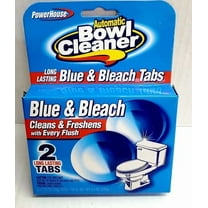 2 Tabs Automatic Toilet Bowl Cleaner Blue & Bleach Deodorize Freshens Lasting