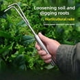 thumbnail image 4 of HELIAHOO Hand Cultivator Mini Rake Tiller Tool, Weeding Artifact Uprooting Weeding Tool, Stainless Steel Weed Puller Tool, Detachable Gardening Hand Tool for Cultivating, Loosening Soil AZ83-24355, 4 of 8
