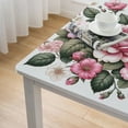 thumbnail image 4 of BANET Roses Table Cloths Wreath Pink Peony Flowers Bud Leaf Bouquet Tablecloths Decoration Polyester for Party, 4 of 7