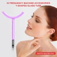 thumbnail image 2 of Electrode Wand Elitzia ETHB01 Tubo de vidrio en forma de Y púrpura, 2 of 9