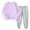 Purple1, variant on Diufon Toddler Kids Clothes Set Infant Boys Girls Long Sleeve Crewneck Sweatshirt and Pants with Pockets Outfit