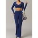 thumbnail image 4 of Conjuntos de entrenamiento for mujer, 2 piezas, sujetador deportivo, camiseta sin mangas, polainas de cintura alta, gimnasio, Yoga, ropa activa, Top de entrenamiento for mujer, 4 of 7