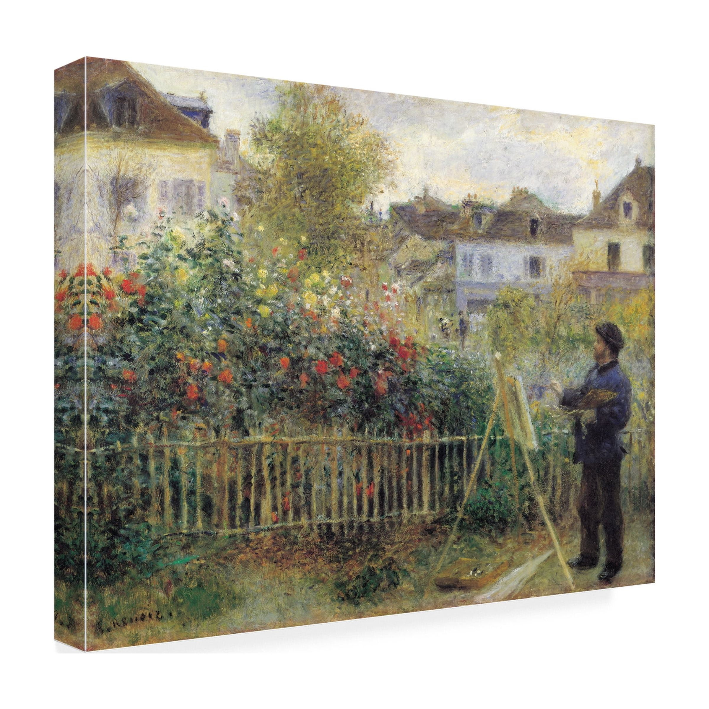 Pierre-Auguste Renior 'Monet Painting Garden' Canvas Art