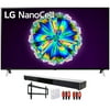 LG 55NANO85UNA 55" Nano 8 Series 4K Smart UHD NanoCell TV with AI ThinQ (2020 Model) with Deco Gear Home Theater Soundbar, Wall Mount Accessory Kit and HDMI Cable Bundle(55NANO85 55 Inch TV)