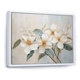 thumbnail image 2 of Designart "Whispered Beauty Of Plumeria Blooms" Plumeria Floater Framed Canvas Art Print, 2 of 5