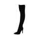 thumbnail image 4 of Botas por encima de la rodilla para mujer, botas casuales de tacón alto, largas, para bodas, uso diario y al aire libre. 39, 4 of 9