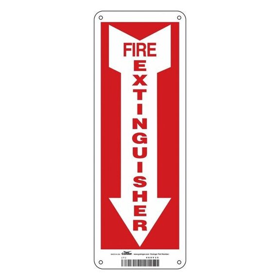 Condor Safety Sign,14 in x 5 in,Polyethylene 469V35