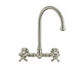 thumbnail image 4 of Whitehaus Whkwcr3-9301-Nt Vintage Iii Plus 1.5 GPM Wall Mounted Bridge Kitchen Faucet -, 4 of 4