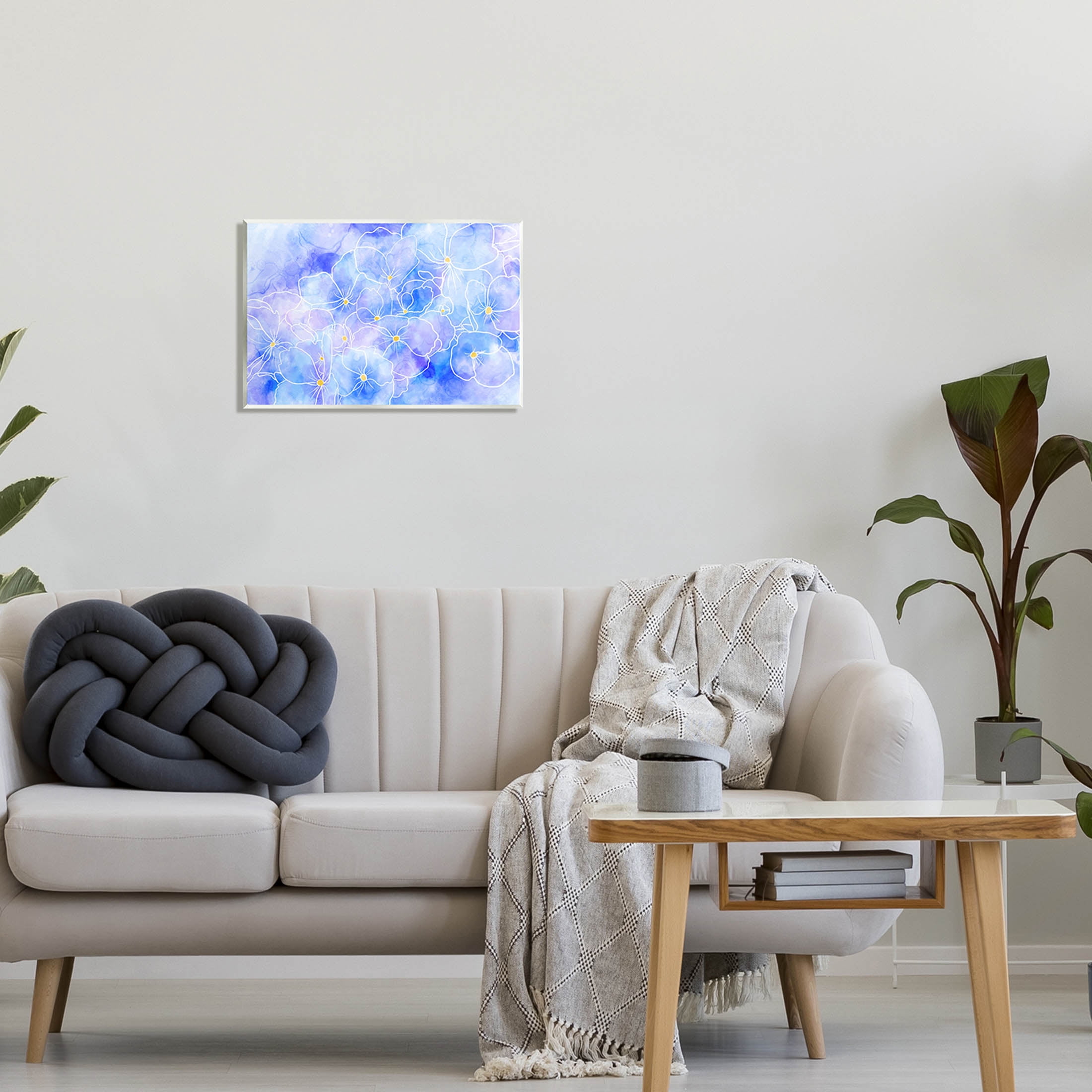 Contemporary Floral Shapes Botanical & Floral Graphic Art Unframed Art Print Wall Art
