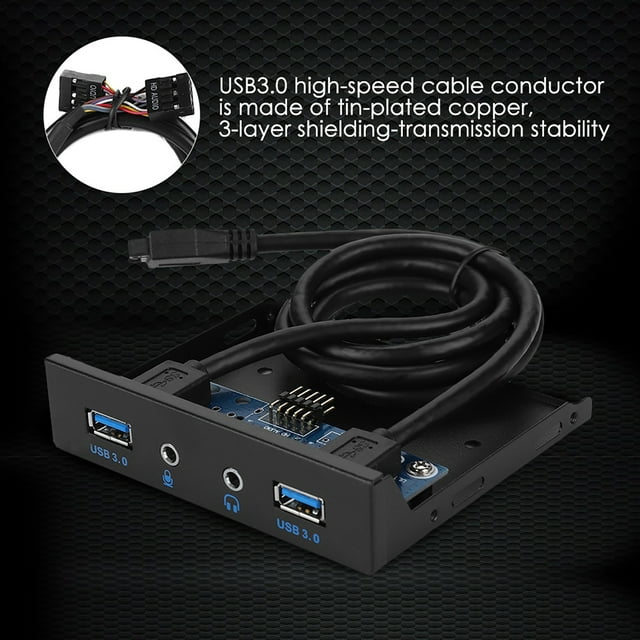 Panel Frontal USB Disquete USB3.0 De 3,5 Pulgadas 2 Interfaces USB3.0