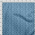 thumbnail image 4 of oneOone Polyester Spandex Blue Fabric Chevron Sewing Material Print Fabric By The Yard 56 Inch Wide, 4 of 5