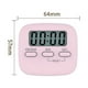 thumbnail image 5 of Temporizador digital con cuenta regresiva, cronómetro, alarma para estudiantes, reloj de cocina, cronómetro para cocina, gimnasio, baño (rosa), 5 of 7
