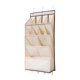 thumbnail image 3 of Zapatero de puerta para dormitorio, soporte para zapatos colgante de tela Oxford, plegable, para colocar sobre la puerta Beige 11 rejillas, 3 of 9