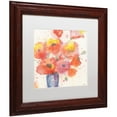 thumbnail image 2 of Trademark Fine Art "Vase of Poppies 5" Canvas Art by Sheila Golden, White Matte, Wood Frame, 2 of 4