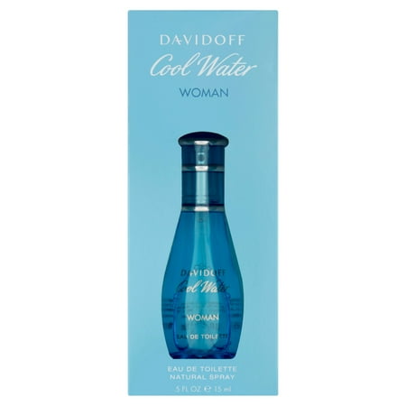 Davidoff Cool Water Eau de Toilette, Perfume for Women, 0.5 Oz, Mini & Travel Size