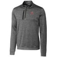 thumbnail image 2 of Men's Cutter & Buck  Gray Tacoma Rainiers Stealth Heathered Quarter-Zip Top, 2 of 3