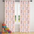 thumbnail image 5 of Blackout Kids Curtains,Pink Cow Dairy Pattern Childrens Insulated Curtains Set Of 2,Bedroom Essentials,Toddler Room Decor 42x84in(106x213cm), 5 of 5