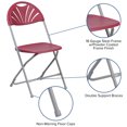 thumbnail image 2 of HERCULES Series 650 lb. Capacity Black Plastic Fan Back Folding Chair, 2 of 9