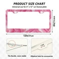 thumbnail image 3 of 2-Pack Aluminum License Plate Frame with 2 Holes for GM License Plate Cover with Free Screws Pink Flames, 3 of 8