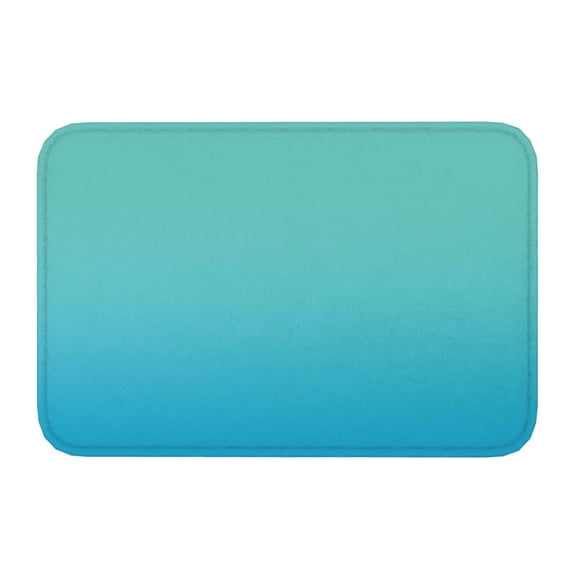 Kdxio Teal Turquoise,16" x 24", Non-Slip Front Door Mats,Outdoor Welcome Mat Washable