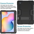 thumbnail image 2 of FIEWESEY Case for Samsung Galaxy Tab S6 Lite, Heavy Duty Shockproof Rugged Full Body Protective Case With Stand for Samsung Galaxy Tab S6 Lite 10.4 Inch 2024/2022/2020 (Black/Black), 2 of 7