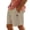 Khaki@GC@, variant on CONZONE Mens Casual Shorts Elastic Waist Drawstring Summer Shorts for Men Hawaii Graphic Y2K Lightweight Loose Fit Workout Gym Shorts With Pockets