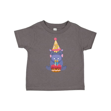 

Inktastic Hippo 2nd Birthday Gift Toddler Boy or Toddler Girl T-Shirt