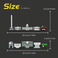 thumbnail image 2 of Vue de Rue Bâtiment Washington DC Skyline Brique Ornement Compatible avec Blocs de Construction Lego, 2 of 5