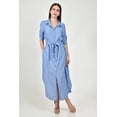 thumbnail image 1 of Vestido largo a rayas Roman Fashion /Juvenil, 1765-1 (Azul marino) azul marino G, 1 of 4