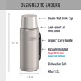 thumbnail image 2 of Bouteille Isotherme en Acier Inoxydable de 1,2 L, Série Icon de Thermos, Argentée, 2 of 5