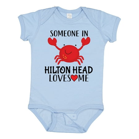 

Inktastic Someone in Hilton Head Loves Me Gift Baby Boy or Baby Girl Bodysuit