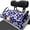Blue Cow Print Pattern, variant on Uourmeti Retro-style Coloured Daisies Golf Cart Seat Portable, Fit for Sports Universal Golf Cart Seat Suitable for Club Car EZGO