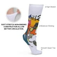thumbnail image 3 of Gorillaz Thick Stockings Casual Socks for Men Women Durable Comfort Calf Socks Soft Elastic Crew Socks 15.7", 3 of 8