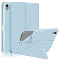 SaniMore for iPad 10th Generation 10.9" 2022 Case, Auto Sleep/Wake, Soft TPU & PU Leather Case with Multi-Angle Kickstand & Pencil Holder Shockproof Protective Case for Women Men, Skyblue
