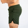 thumbnail image 4 of Sngxgn Mens Shorts Casual Elastic Waist Drawstring Summer Beach Workout Shorts with Pockets(Green,XL), 4 of 9