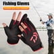 thumbnail image 2 of Guante de pesca de flecha unisex con corte de 3 dedos Guantes de pesca antideslizantes (negro rojo) Likrtyny Deportes al aire libre Salida diaria Juego de fiesta, 2 of 8