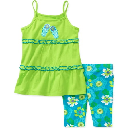 Healthtex Baby Girls' 2 Piece Tiered Tunic and Short Set