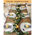 thumbnail image 4 of 13 Inch Round Placemats Set of 6, Christmas Snowman Non Slip Heat Insulation PP Table Mats, Grey Xmas Tree Elk Gifts Snowflake Washable Place Mats for Kitchen Dining Party Table Decor, 4 of 7