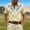 Beige, variant on Western Cowboy Print Short Sleeve Shirt for Everyday Casual Wear Men’s Shirts Product Classification Crafted Button Front Design Fashionable Leisure Top