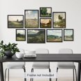 thumbnail image 5 of PixonSign Adhesive Canvas Print Wall Art Set - Nature Wilderness Landscapes Poster Modern Art - Countryside Scenery Print Gallery Set of 9 Abstract Illustrations Wall Décor for Home - Unframed, 5 of 5