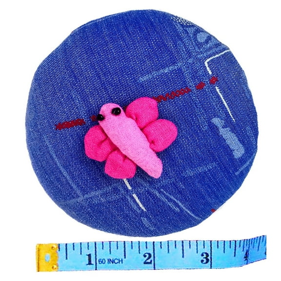 10 oz Emery Pin Cushion Sewing Pins Needle Holder Pincushions for Sewing Necessities - Dragonfly Pink