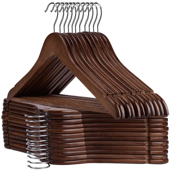 Perchas de madera UINICOR, paquete de 30 unidades